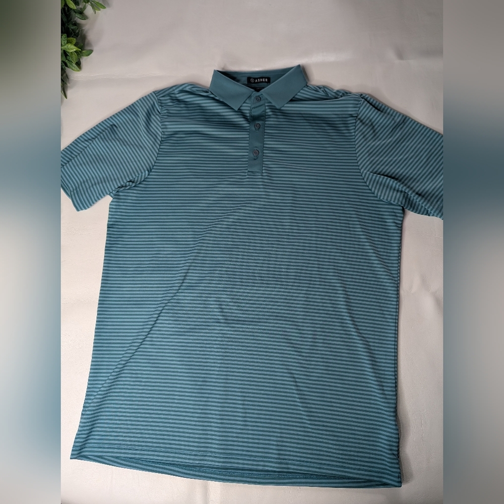 Asher Golf Polo Shirt Men's Size Large